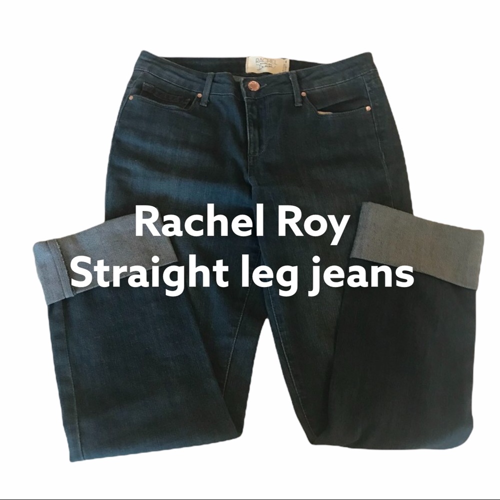 RACHEL Roy demin jeans boyfriend cuffed size 28